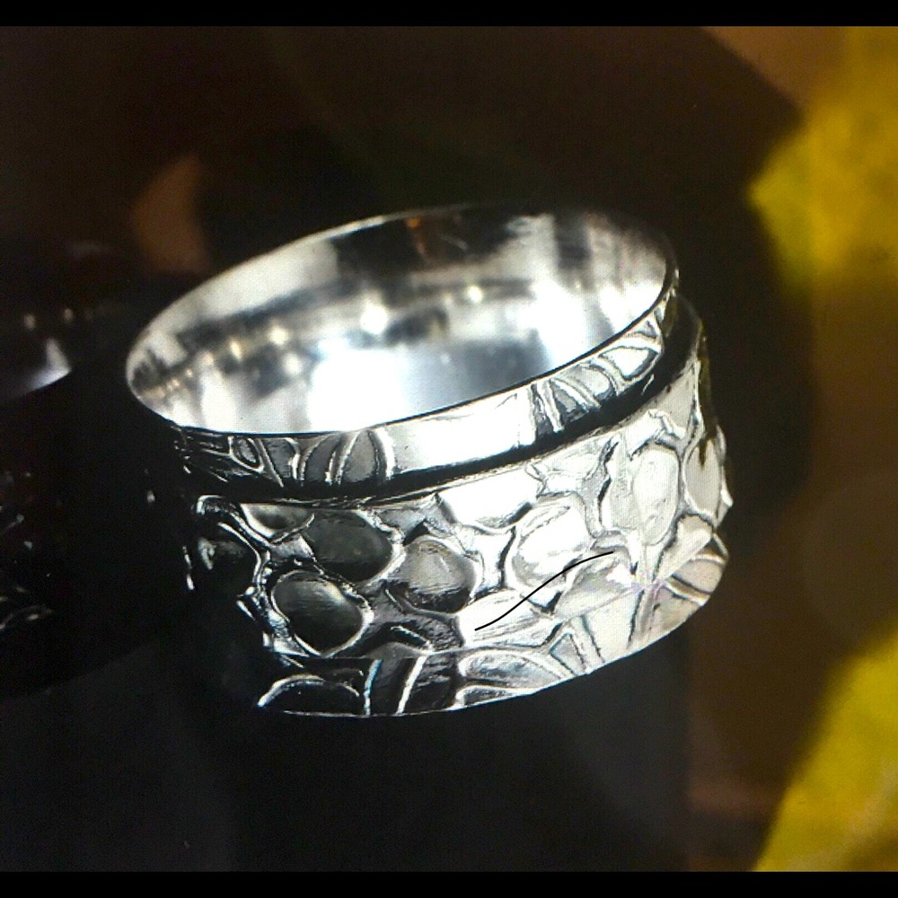 CLOSEOUT Sterling Silver Spinner Band Ring   NWT